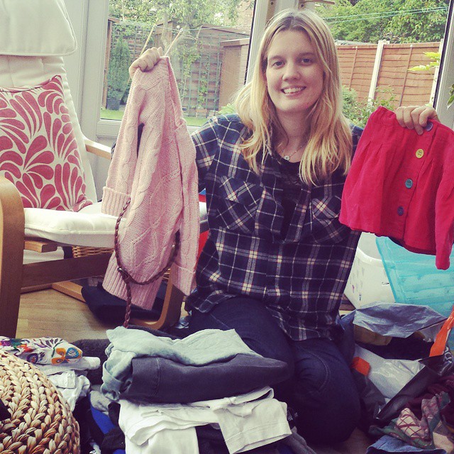 Massive well done to my colleagues at @delineomcr for donating these clothes to the charity shop that I'm helping out at. Can't wait to take these items in. I just wish I was small enough to buy the red skirt myself! #charityshops #charityshopfashion #charityshopfinds #donations