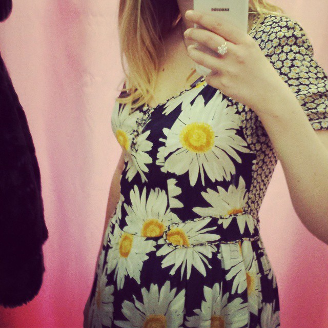 Tried this gorgeous Henry Holland dress on at a Cancer Research UK charity shop today <3 #charityshop #cancerresearchuk #cancerresearch #secondhand #fashion